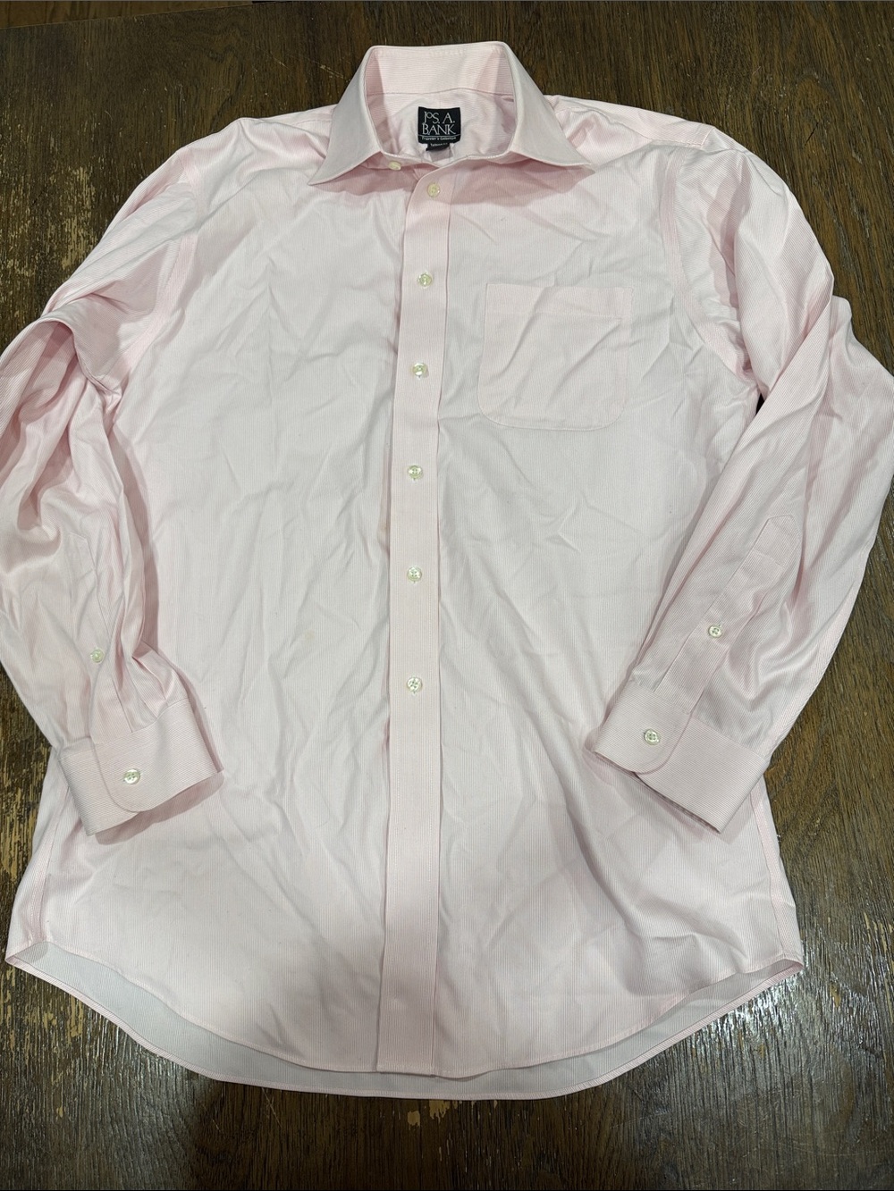 Jos. A. Bank Men's Pink Dress Shirt - Classic Button-Down